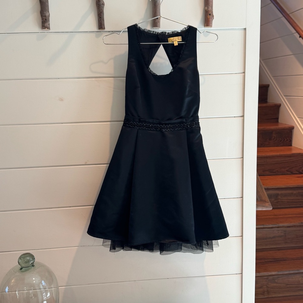 Princess Vera Wang Black Fit and Flare Cocktail Dress‎